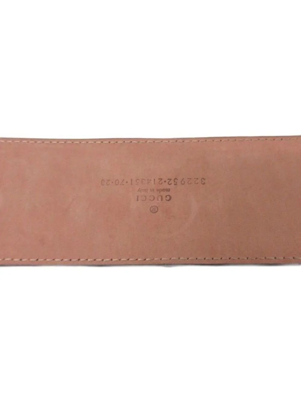 Gucci Wide Belt Calf Hair Leopard Square Buckle